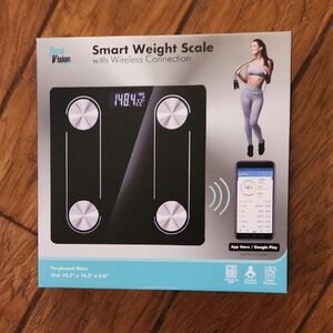 Black Smart Weight Scale with Wireless Connection New In Box